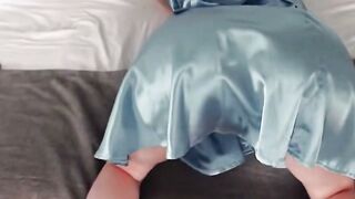 Stepsister Rough Tit-Fucking & Teen Anal POV on Bed