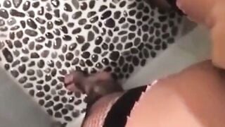 Norwegian Amateur Mistress Sucks Cock In Wet Shower