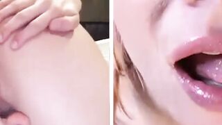 Kenna James and Serene Siren Lesbian Video Call Tease and Masturbation