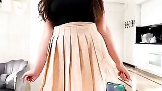 Stepsister Renata Sucks Cock & Gets Fucked in Tight Skirt