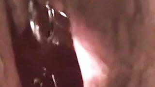 Japanese Girl Uses a Glass Sex Toy