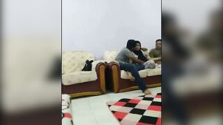 Desi Hijab Woman Gets Ass Fucked While Young Lovers Ride in Kitchen