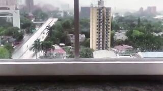 POV My New Roommate Gets Ass Fucked in Kitchen Window