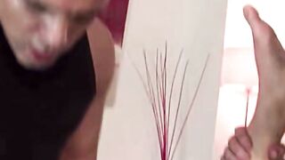 Dark Haired MILF Forced to Deepthroat Dick at Gunpoint in Home Invasion