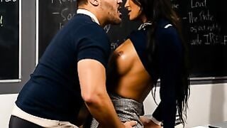 Victoria Grant Sucks Teacher's Cock Before Bareback Classroom Fuck