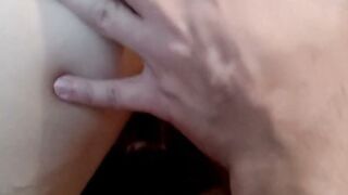Muscular Blonde Babe Gets Deep Creampie in Doggy Style