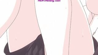 Cheating Anime Roommate Rides Hard Before Boyfriend Returns Home