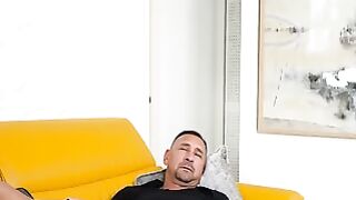 Xxlayna Marie Deepthroats Stepdad's Huge Cock After Getting Spanked