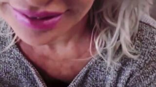 Blonde Step Milf Seduces Eighteen Stepson for Rough Pounded into Vehicle and on Couch