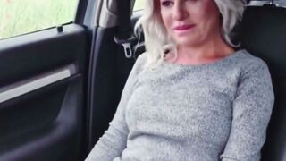 Blonde Step Milf Seduces Eighteen Stepson for Rough Pounded into Vehicle and on Couch