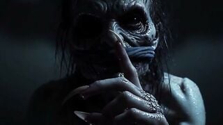 Monster Inside Closet Deepthroats Tight Snatch of Slender Girl on Bed