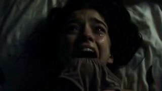 Monster Inside Closet Deepthroats Tight Snatch of Slender Girl on Bed