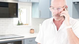 Mature Man Takes Call While Getting Cowgirl & Doggy From Big Booty Babe
