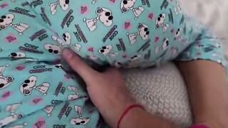 Charlotte Vale Blows Dick into Bed with Unshaved Legs