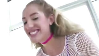 Blonde Anal Three-way with Long Butt and Tight Snatch