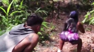 Muscular Hubby Watches Fiance Got Deepthroated by bbc into Jungle 3 way