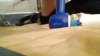 Double Hitachi Fun: Anal Squirting Webcam Show