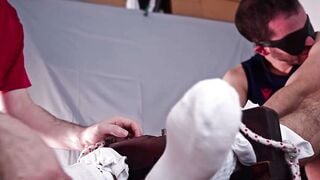 PM Tickling - Cute Hunk Jose’s Helpless Feet Get Mercilessly Tickled in Stocks