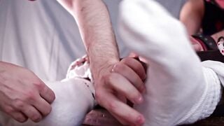 PM Tickling - Cute Hunk Jose’s Helpless Feet Get Mercilessly Tickled in Stocks
