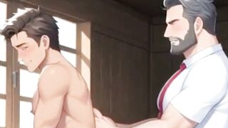 Sweaty Gay Muscle Studs Intense Anal Action and Massive Cumshots