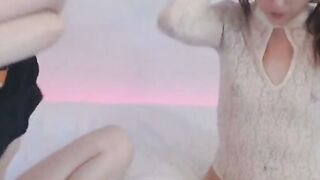 Pretty Girls in Steamy Lesbian Encounter Hoe 2