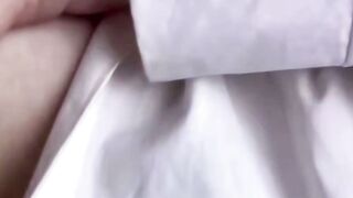 Inked Blonde milf Blows Penis inside White Shirt and African Stockings