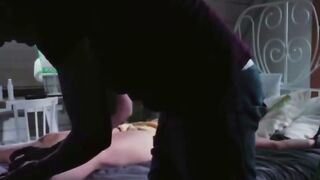 Blonde Woman Blindfolded and Bound to Bed for Extreme Private BONDAGE Sex
