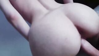 Blonde Valentina Vaughn Deepthroats Penis into Maid Outfit Jizzed