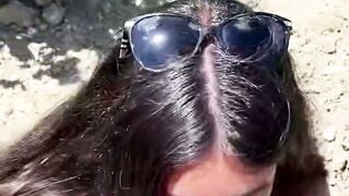 Sasha Deepthroats big black dick inside Farm Field while Butt Nailed