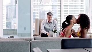 Alexis Tae and Scarlit Scandal Suck Dick inside beauty 3way Fuckfest