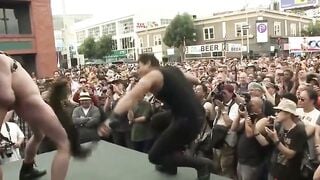 Cameron Kincade Public Folsom Street Gangbang & Dildo Anal Fuck