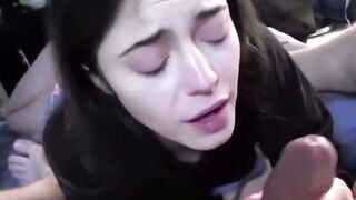 Small Step Sister Kylie Quinn Blows Penis inside Bathtub pov