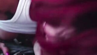 Red haired Inked Beauty Abigail Mac Blows Dick inside Homemade Jet