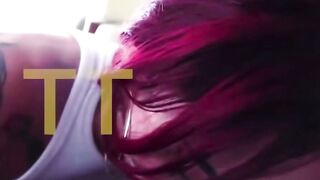Red haired Inked Beauty Abigail Mac Blows Dick inside Homemade Jet