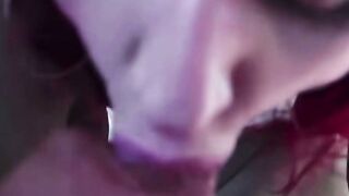 Red haired Inked Beauty Abigail Mac Blows Dick inside Homemade Jet