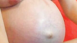 Pregnant Natty: Big Tits Webcam Show