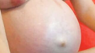 Pregnant Natty: Big Tits Webcam Show