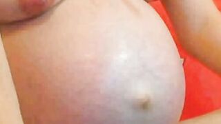 Pregnant Natty: Big Tits Webcam Show
