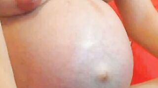Pregnant Natty: Big Tits Webcam Show