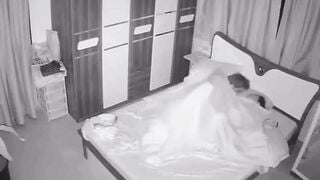 punjab Lovers Secret Web cam Sex into Bedroom at 3AM Caught on CCTV