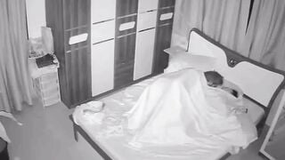 punjab Lovers Secret Web cam Sex into Bedroom at 3AM Caught on CCTV