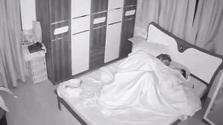 punjab Lovers Secret Web cam Sex into Bedroom at 3AM Caught on CCTV