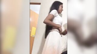desi Village sluts inside White Saree Bends Over for Insane Lovers Action