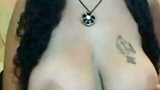 Big-Titted Latin Girl's Amateur Webcam Show
