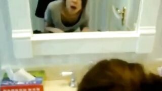 Obedient Singaporean Girl Gives a Blowjob