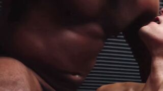 Sean Xavier Blows Zander Woodz's Long African Dick Deep throat