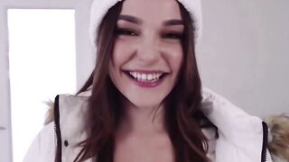 Rissa May Blows Dick & Swallows Cum inside Doggy Style point of view