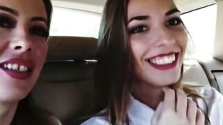 Gabriella Romano Blows Dick inside Uber Backseat