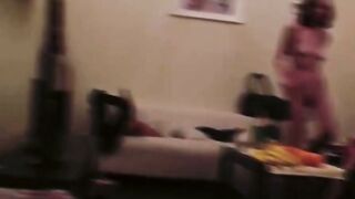 Sizzling lesbo foursome heats up the living room 45