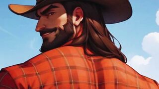 Rugged Muscular Cowboys Intense Anal Action in Barn